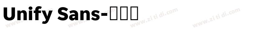 Unify Sans字体转换 Unify Sans字体转换